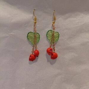 Skull Cherries Earrings